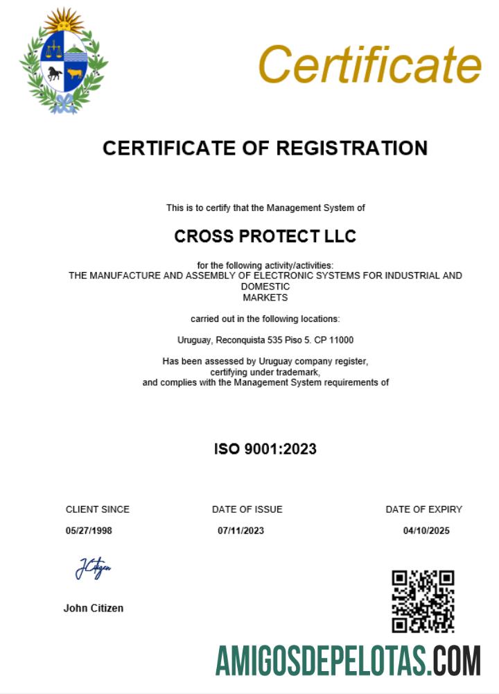 Certificado de registro comercial do Uruguai para impressão, modelo Word e PDF